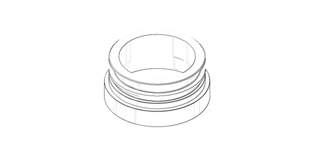 DORNBRACHT Rosette ERSATZTEILE 092776001 D. 48 x 22 mm Platin, 092776001-08 Galeriebild 1